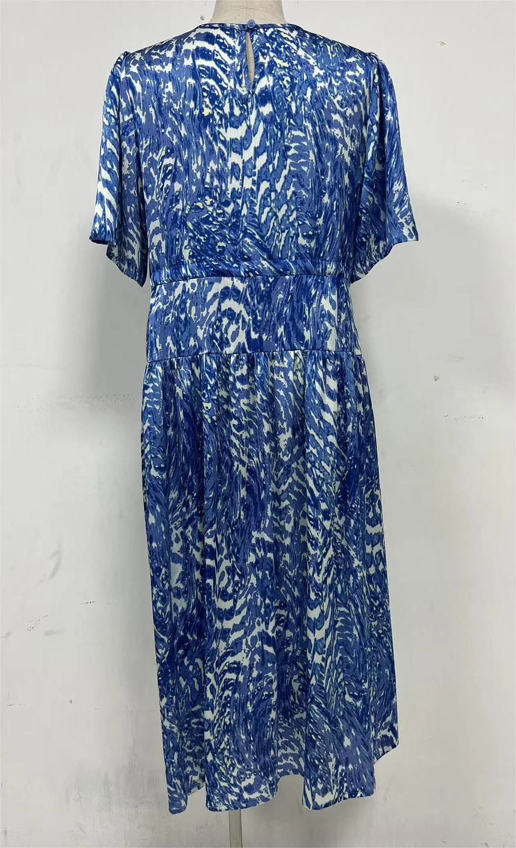 Short sleeve printed dress,Day dress,Daily dress,Casual maxi dress — view 3